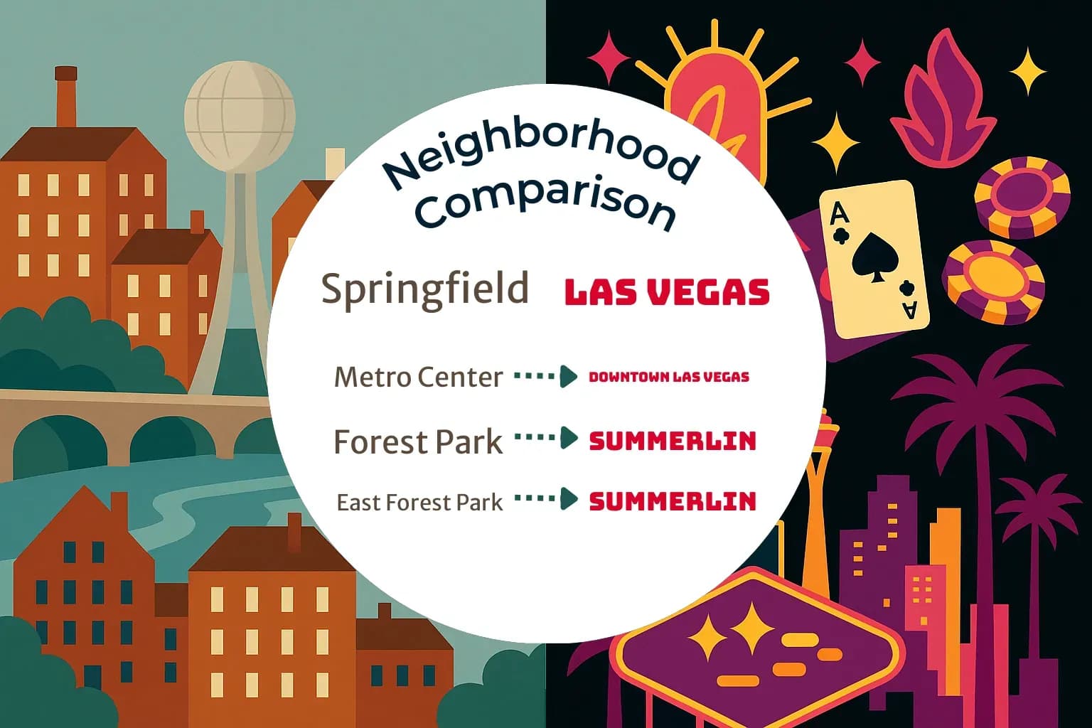 Springfield vs Las Vegas Neighborhood Comparison