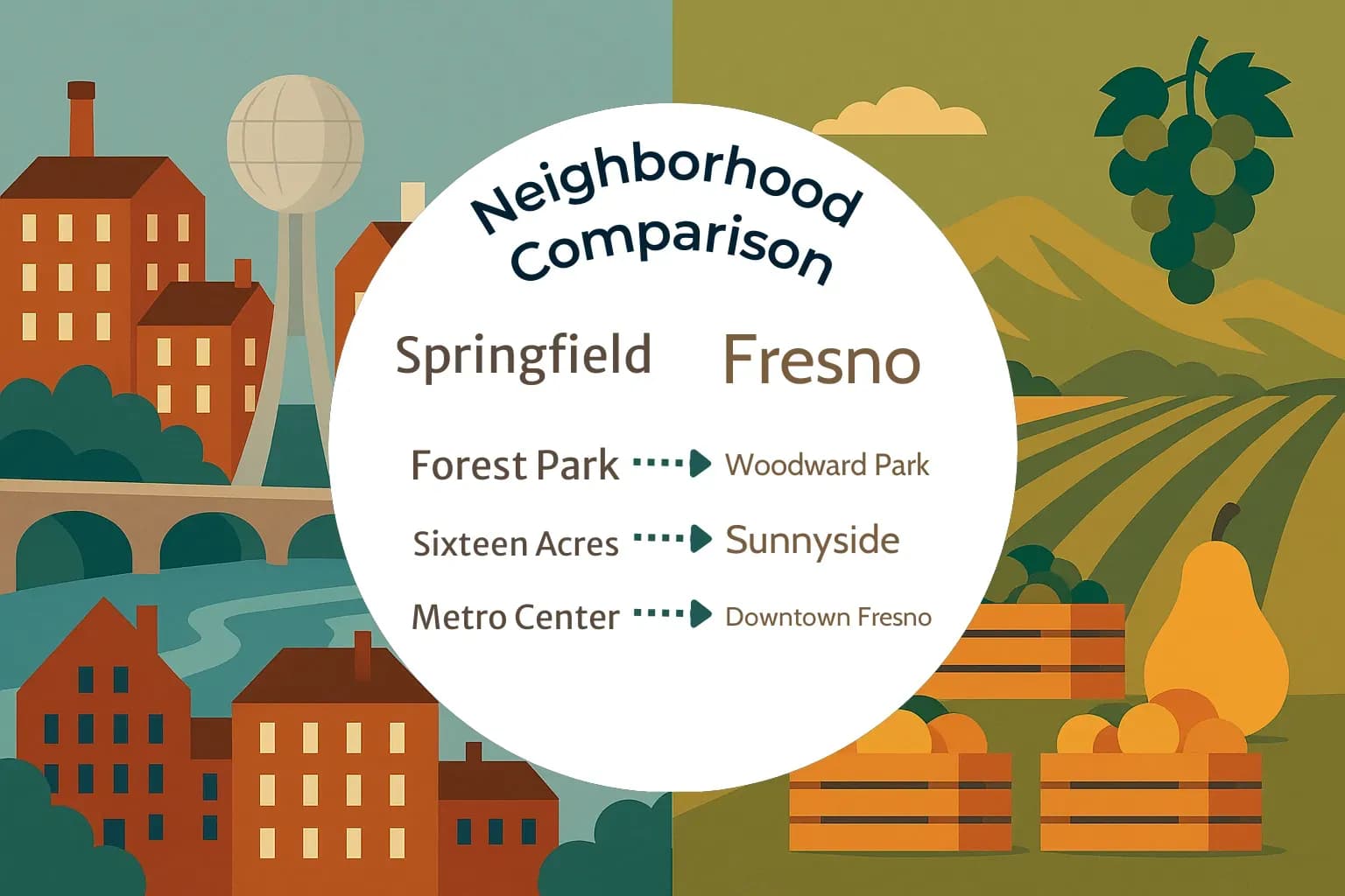 Springfield vs Fresno Neighborhood Comparison