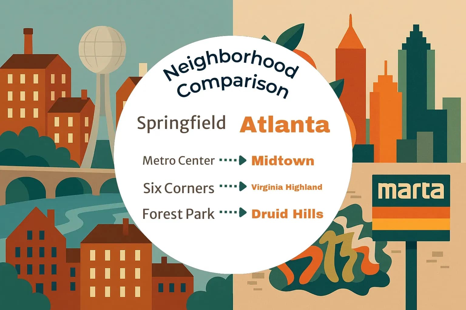 Springfield vs Atlanta Neighborhood Comparison