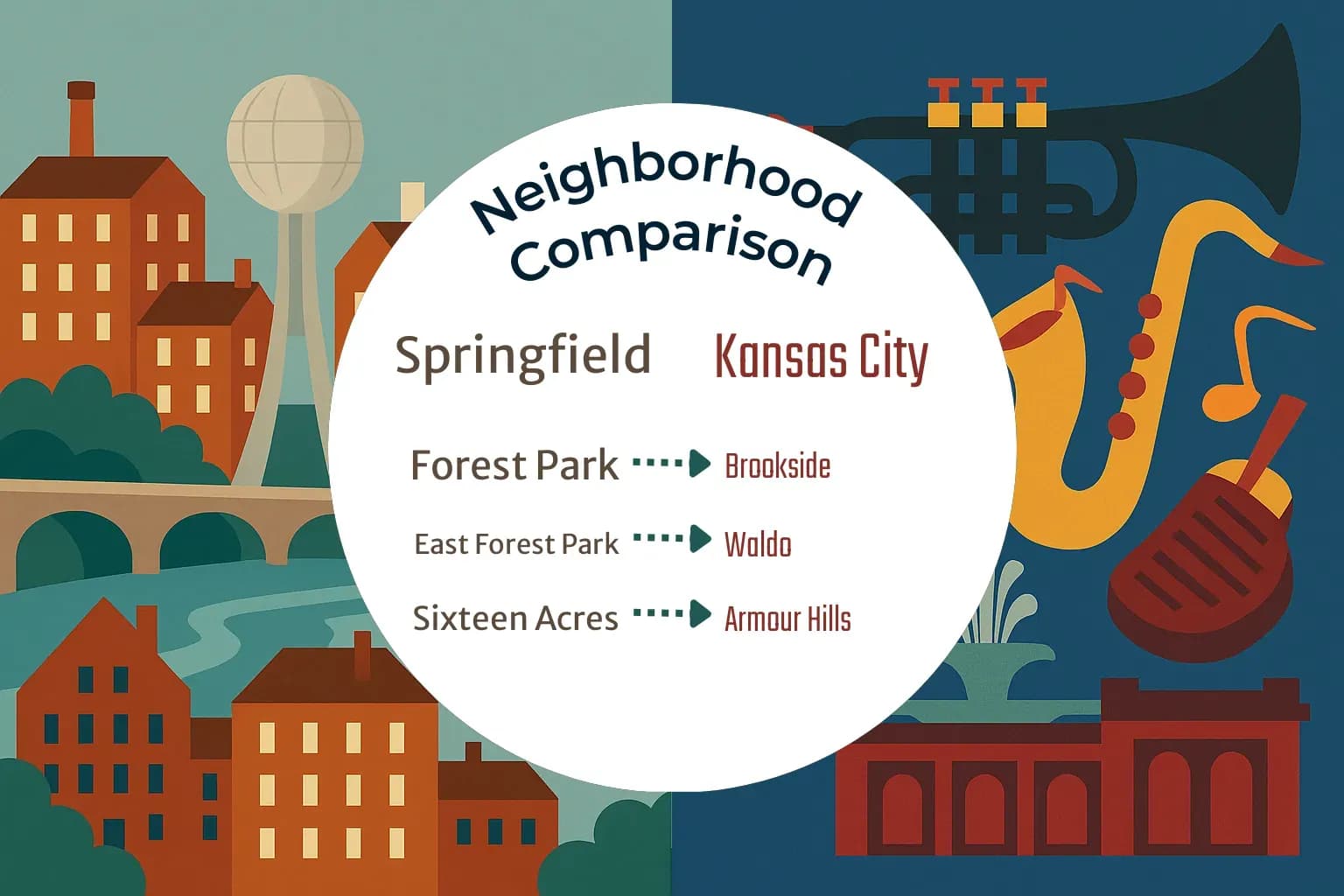 Springfield vs Kansas City Neighborhood Comparison