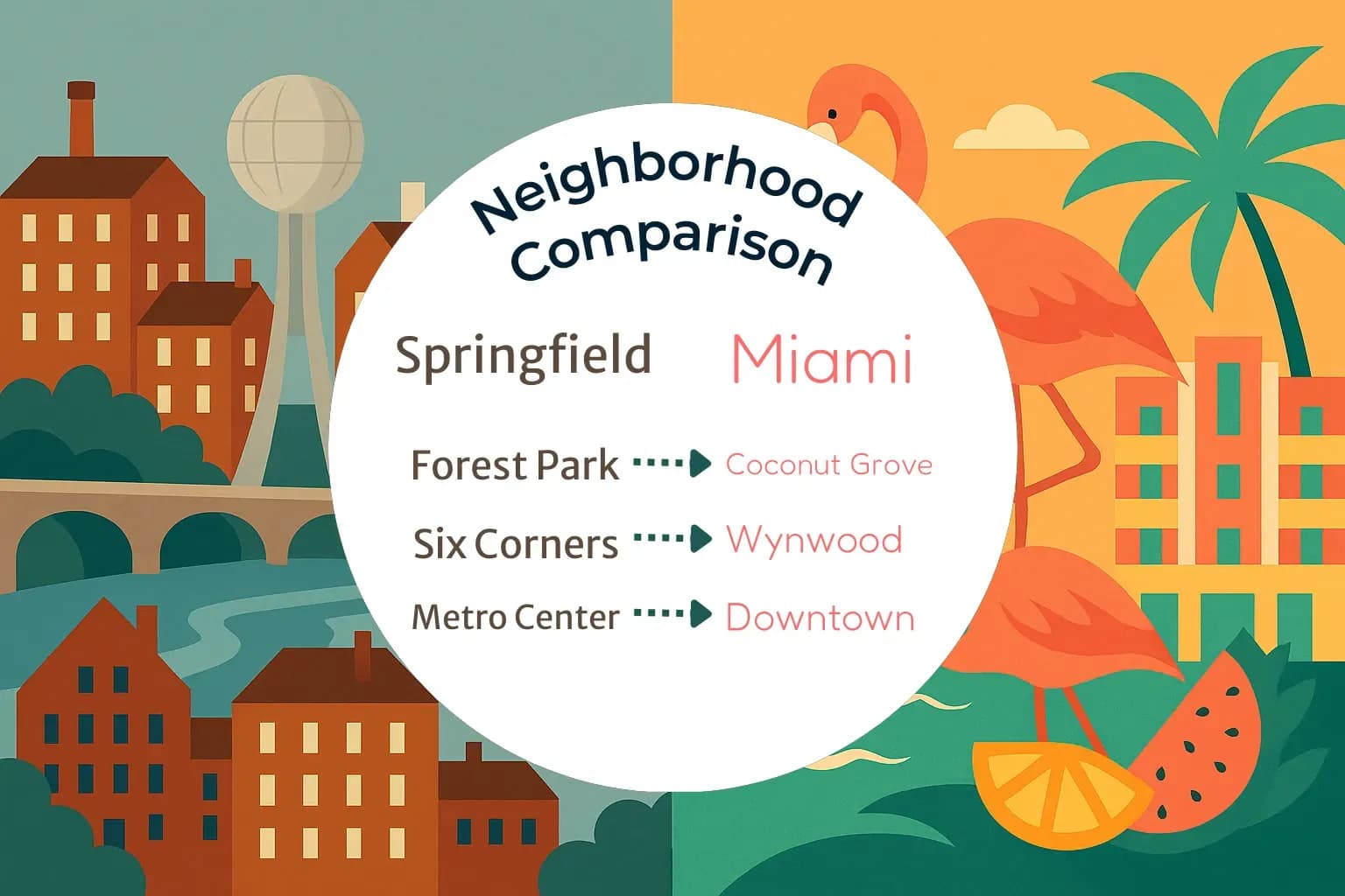 Springfield vs Miami Neighborhood Comparison