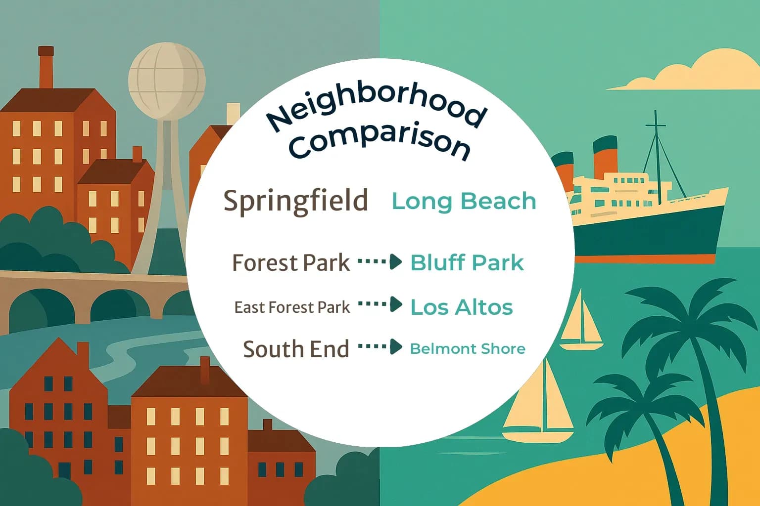 Springfield vs Long Beach Neighborhood Comparison