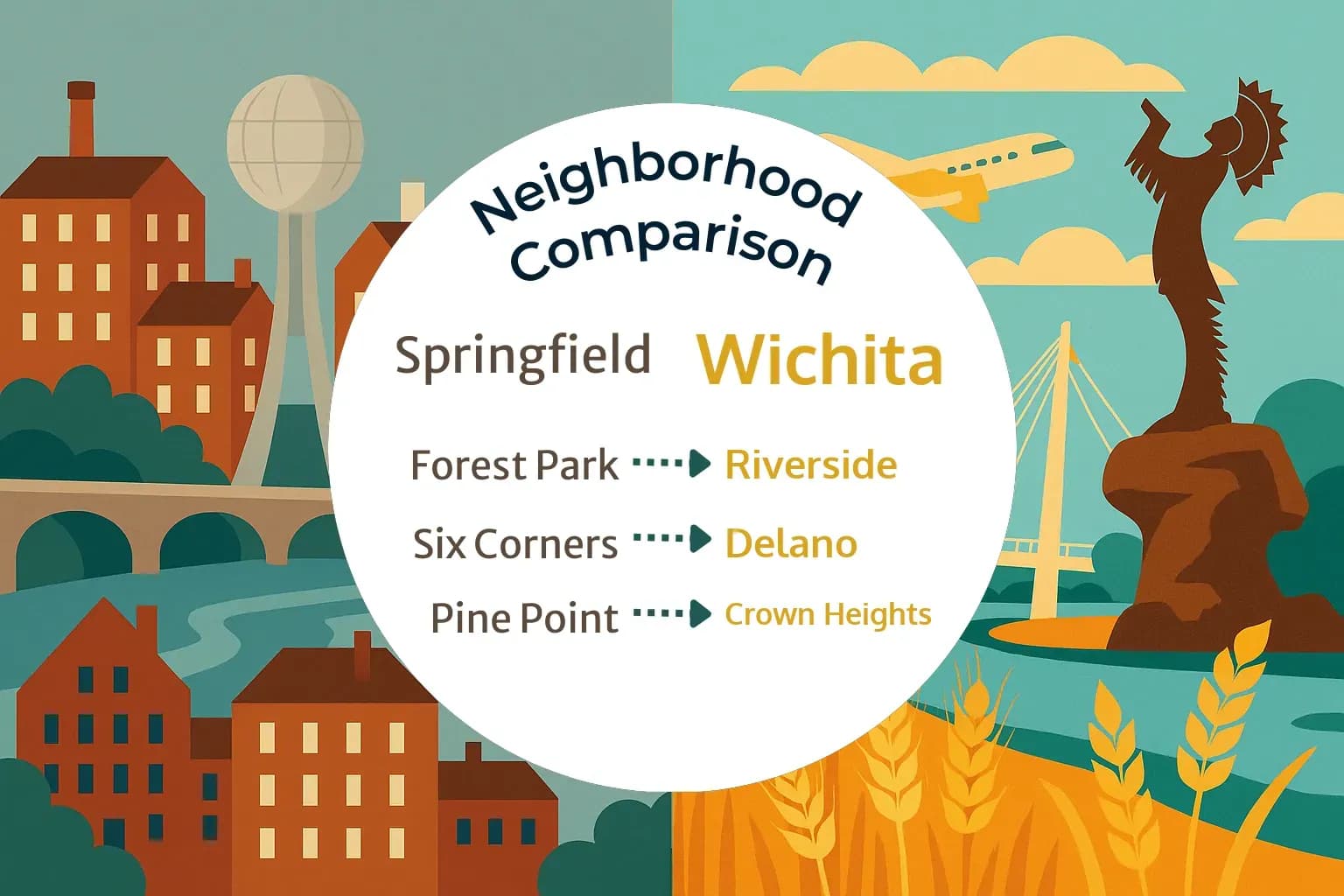 Springfield vs Wichita Neighborhood Comparison
