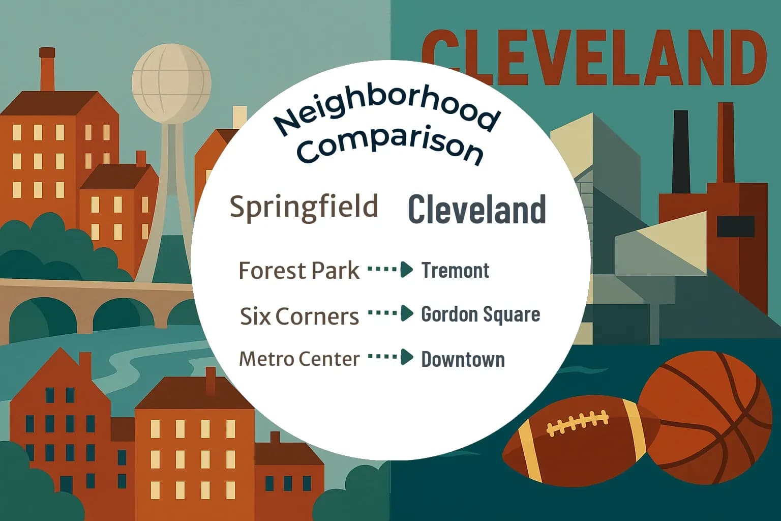 Springfield vs Cleveland Neighborhood Comparison