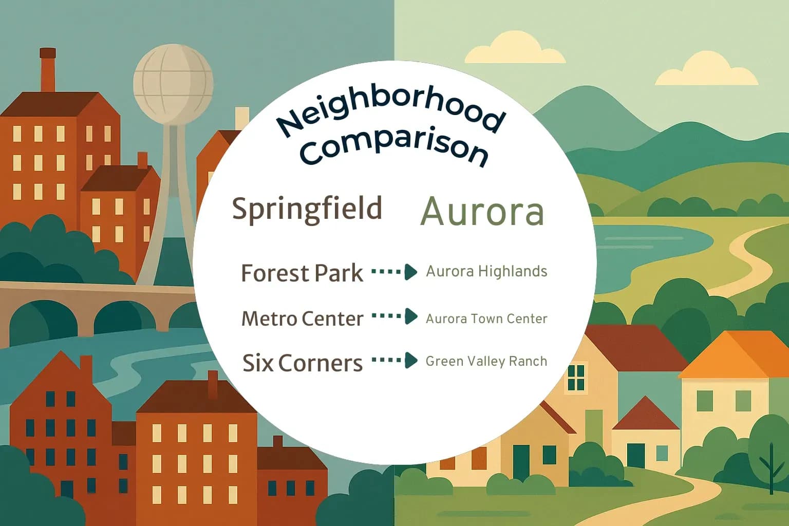 Springfield vs Aurora Neighborhood Comparison