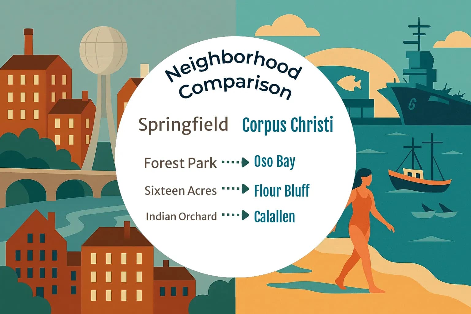Springfield vs Corpus Christi Neighborhood Comparison