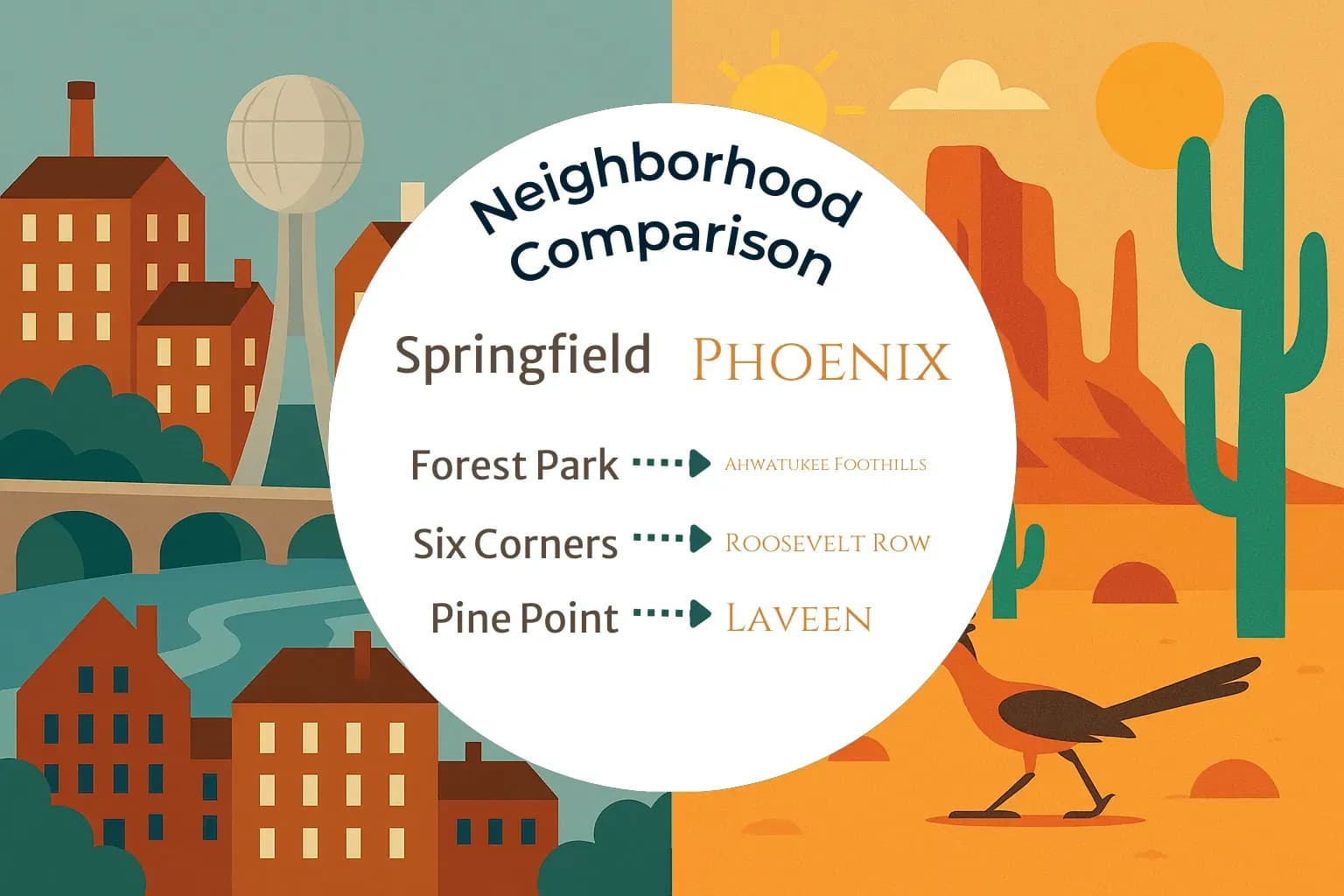 Springfield vs Phoenix Neighborhood Comparison