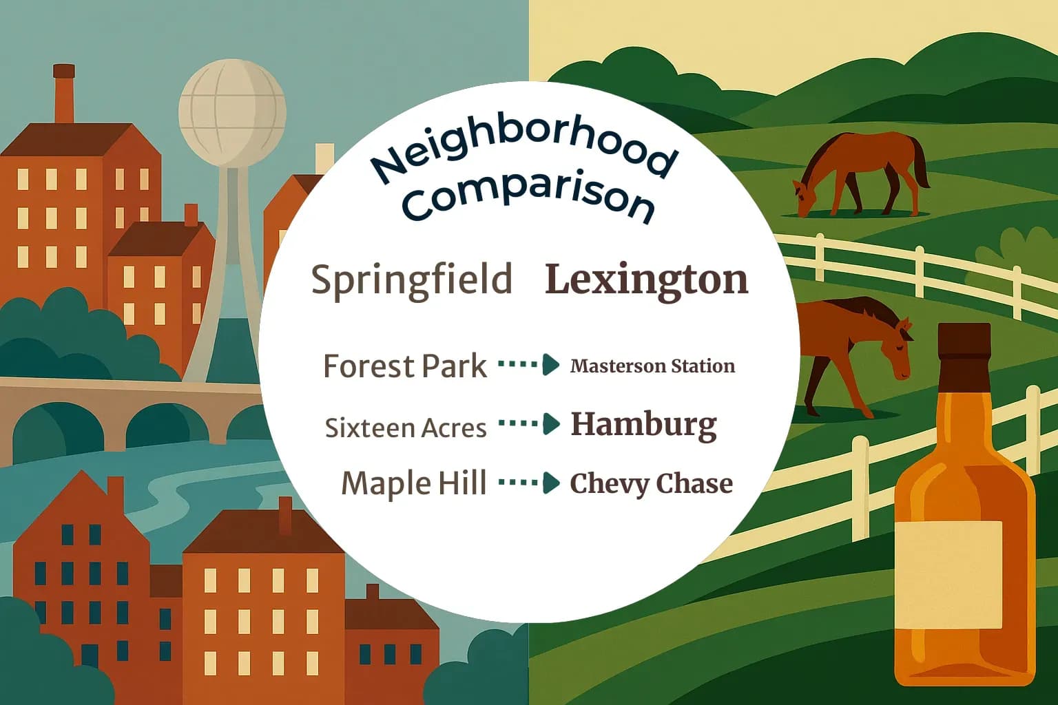 Springfield vs Lexington Neighborhood Comparison