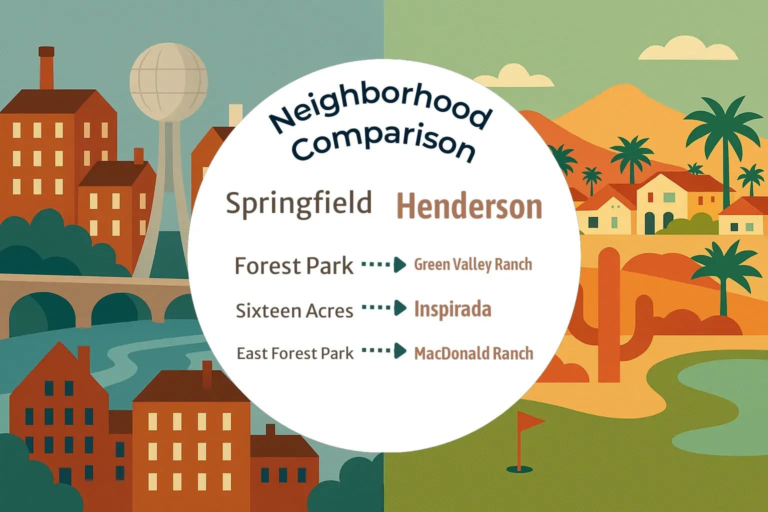 Springfield vs Henderson Neighborhood Comparison