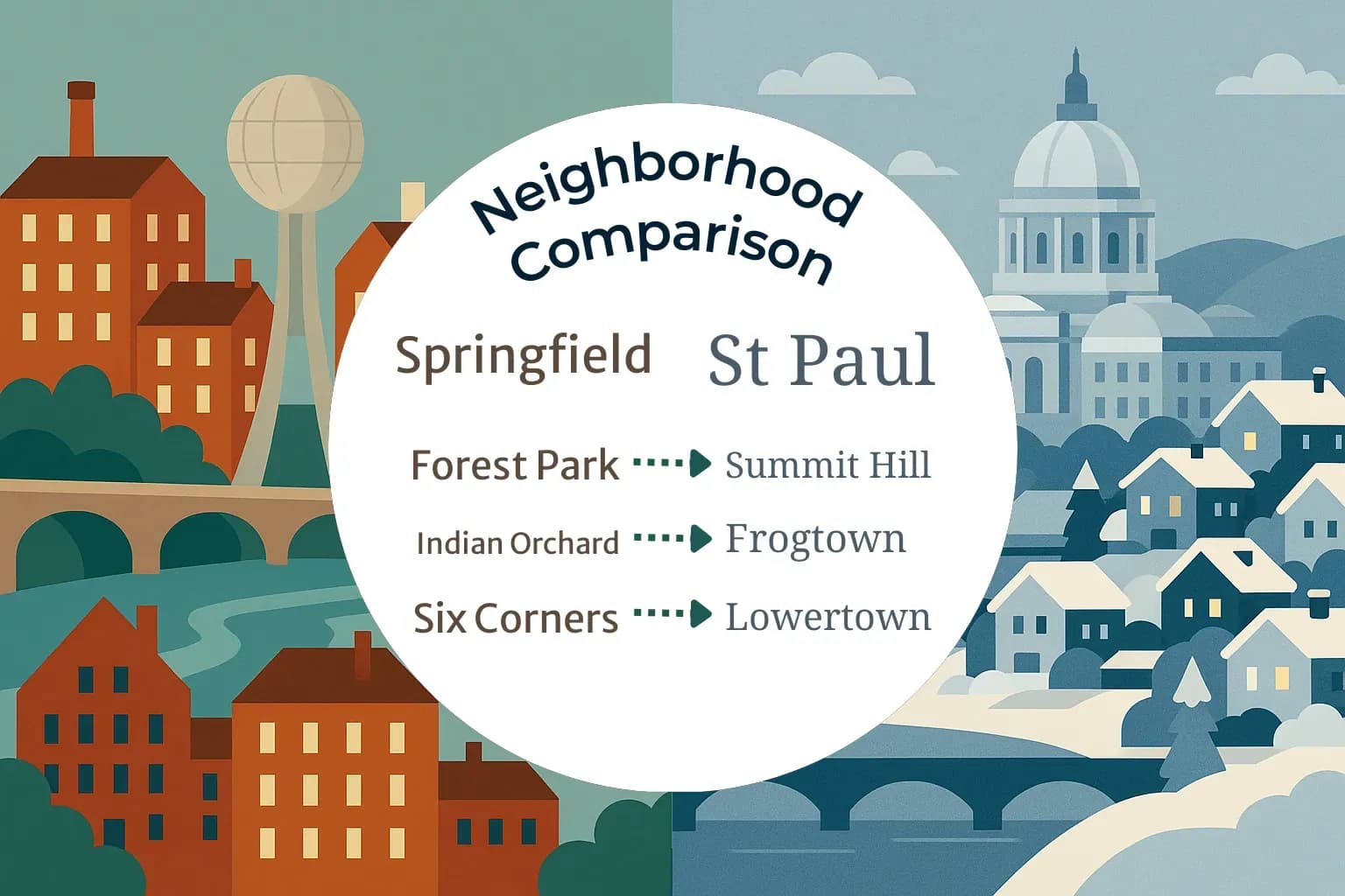 Springfield vs St. Paul Neighborhood Comparison
