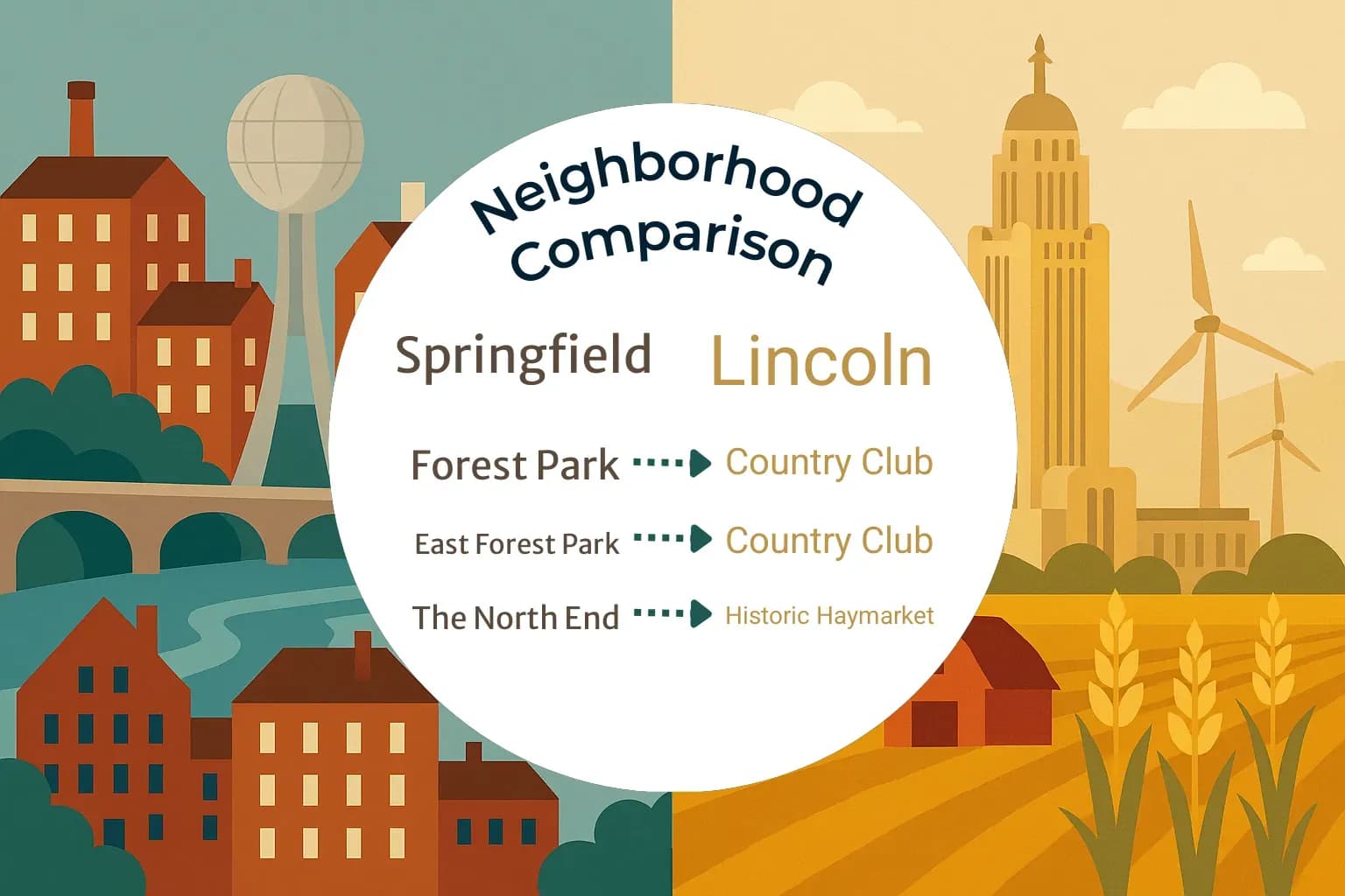 Springfield vs Lincoln Neighborhood Comparison