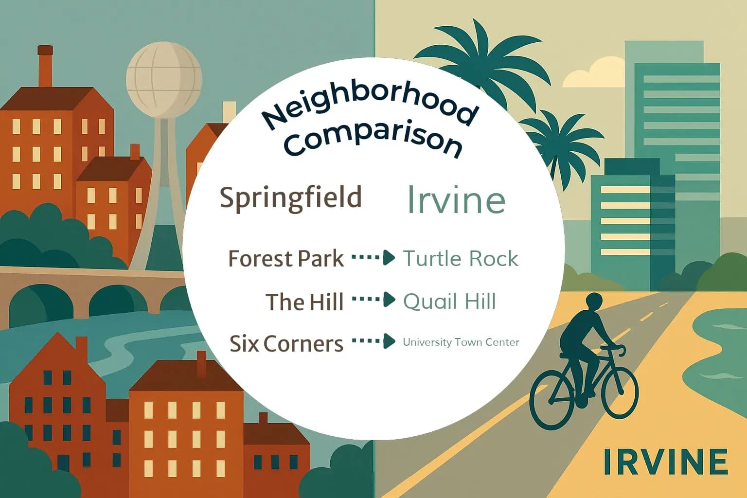 Springfield vs Irvine Neighborhood Comparison