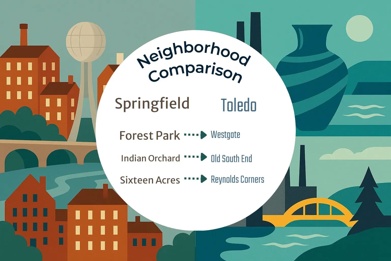 Springfield vs Toledo Neighborhood Comparison