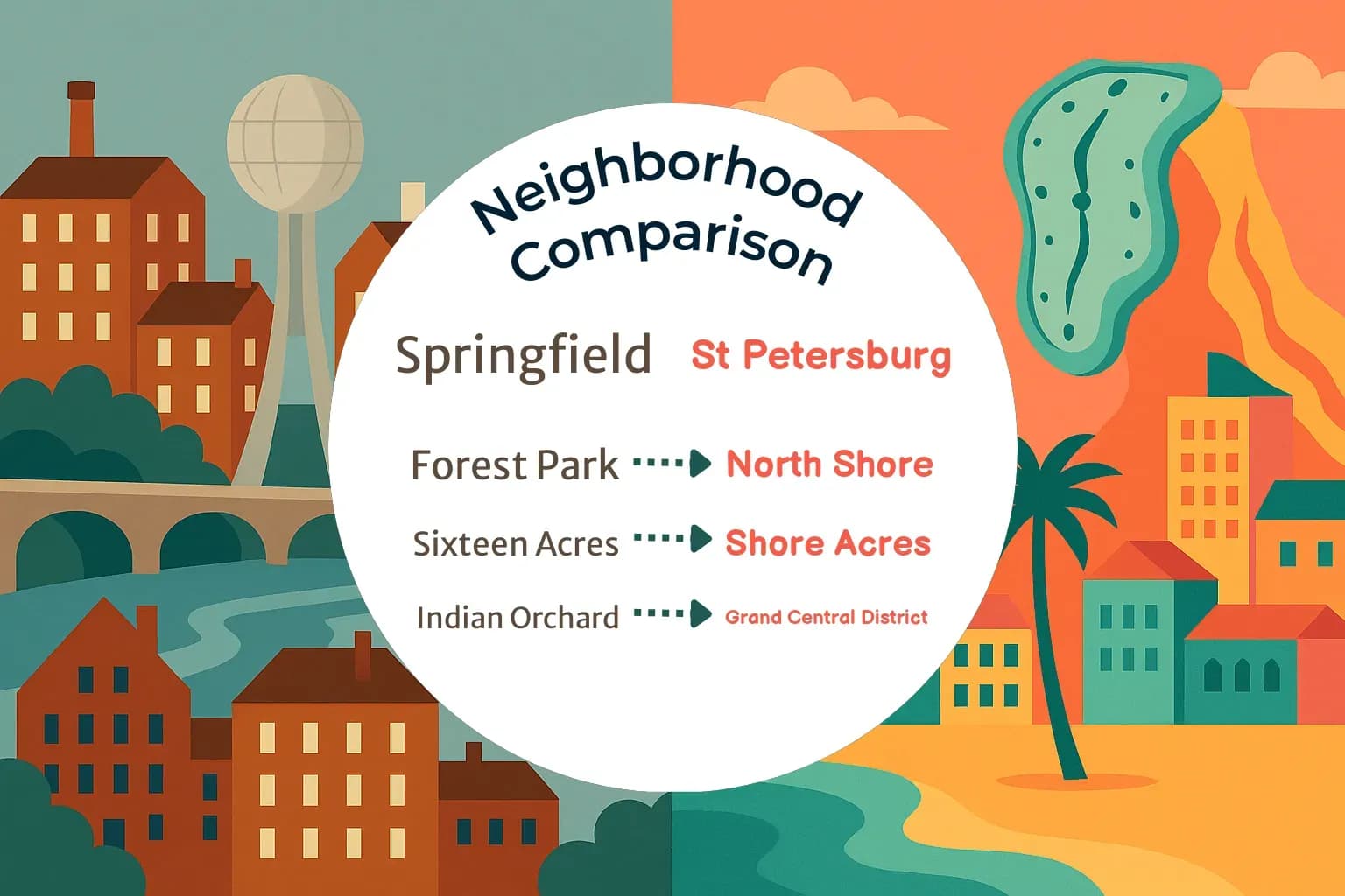 Springfield vs St. Petersburg Neighborhood Comparison