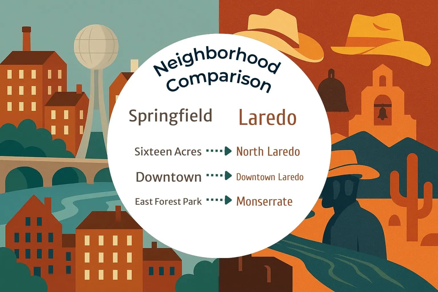 Springfield vs Laredo Neighborhood Comparison