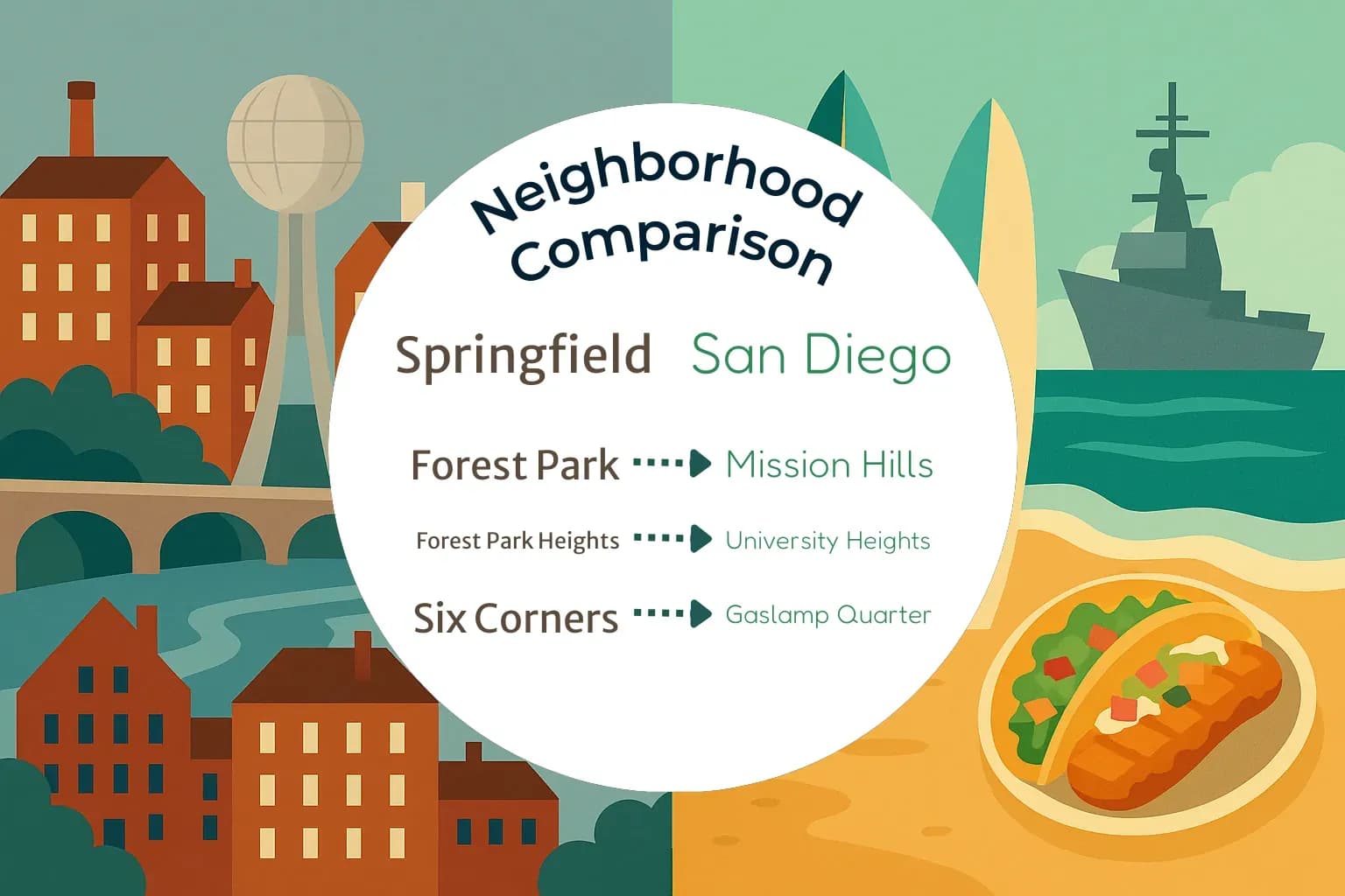 Springfield vs San Diego Neighborhood Comparison