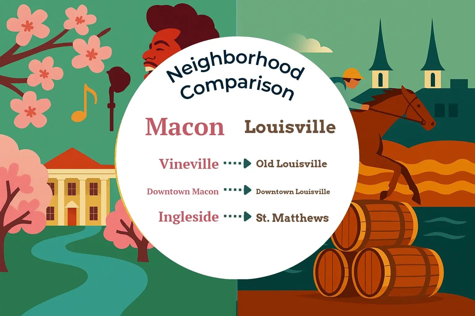 Macon vs Louisville Neighborhood Comparison