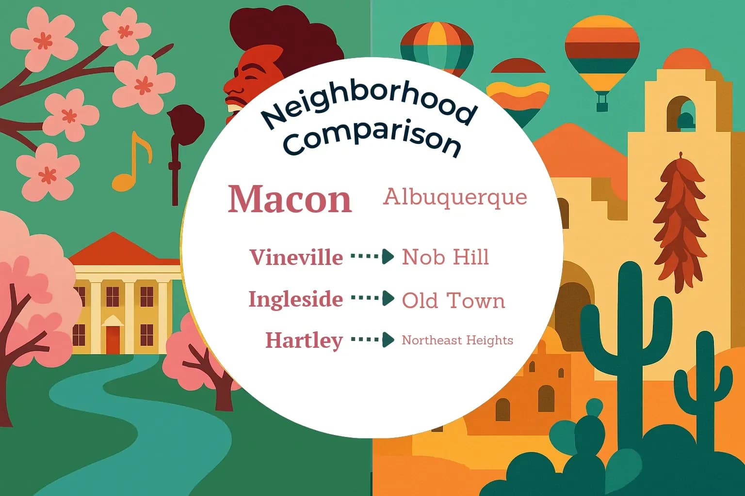 Macon vs Albuquerque Neighborhood Comparison
