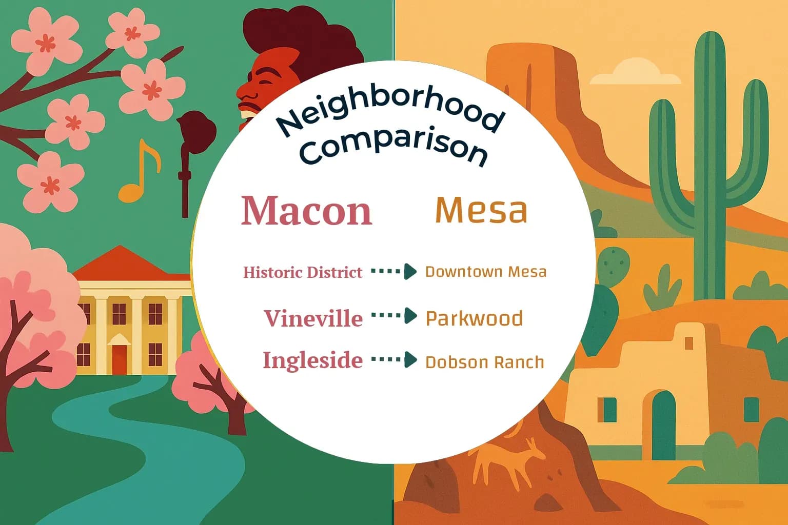 Macon vs Mesa Neighborhood Comparison