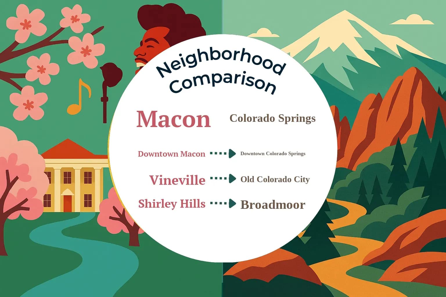 Macon vs Colorado Springs Neighborhood Comparison