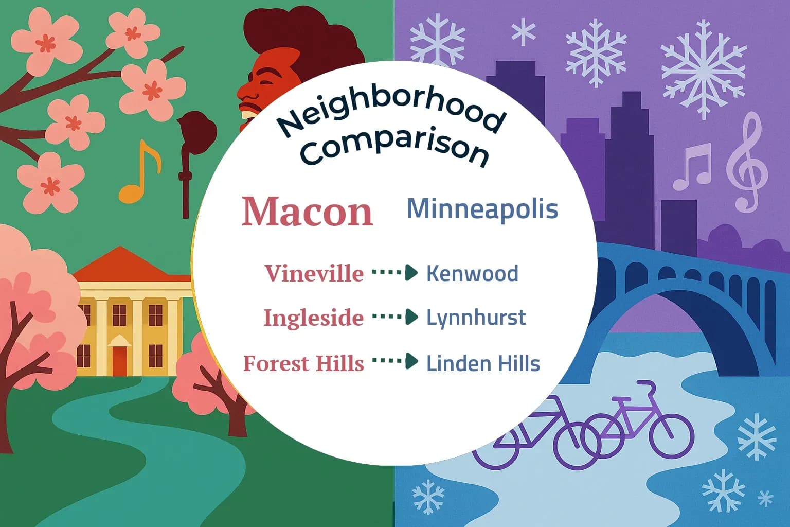 Macon vs Minneapolis Neighborhood Comparison