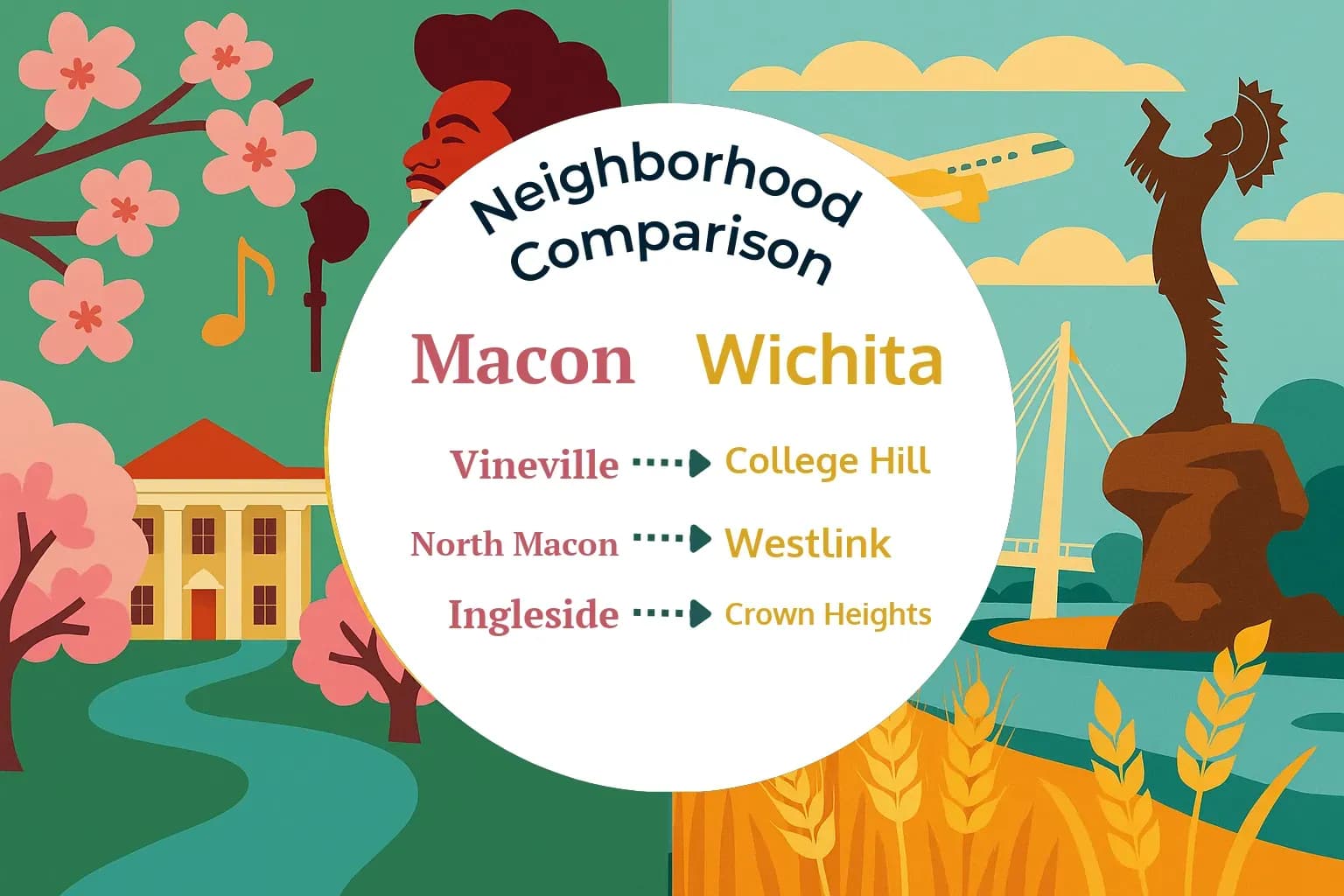 Macon vs Wichita Neighborhood Comparison