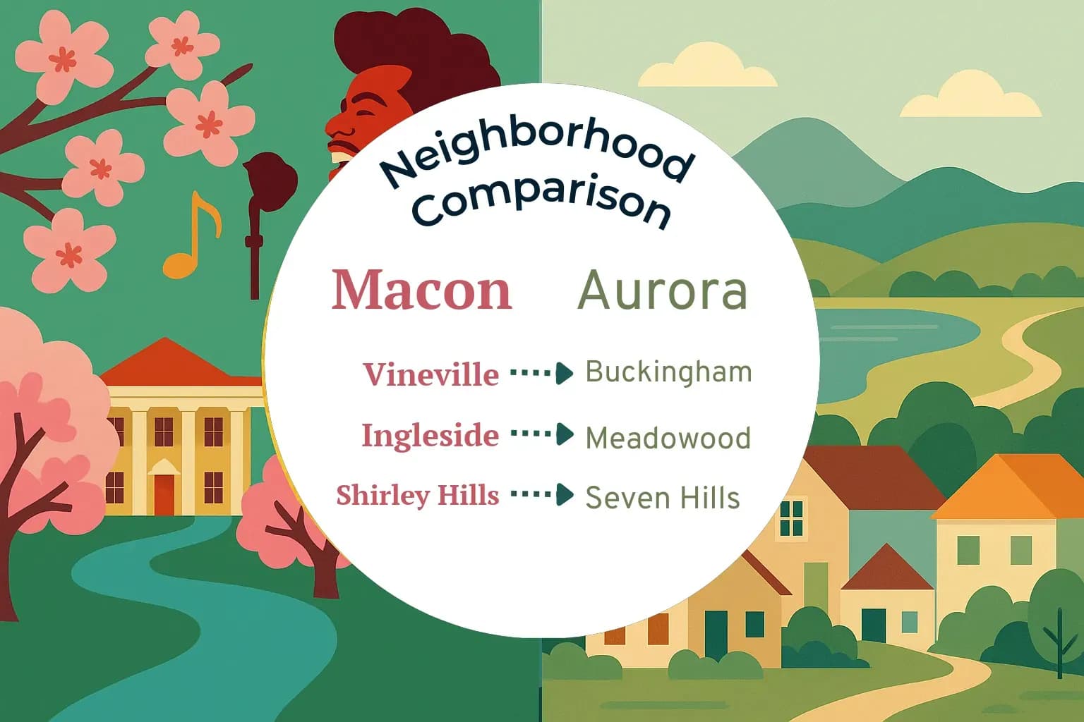 Macon vs Aurora Neighborhood Comparison