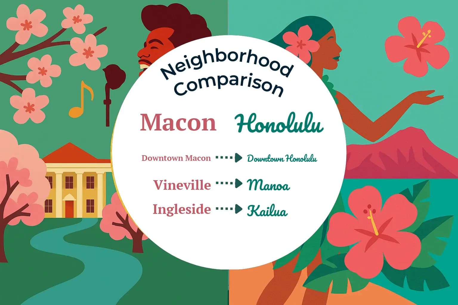 Macon vs Honolulu Neighborhood Comparison