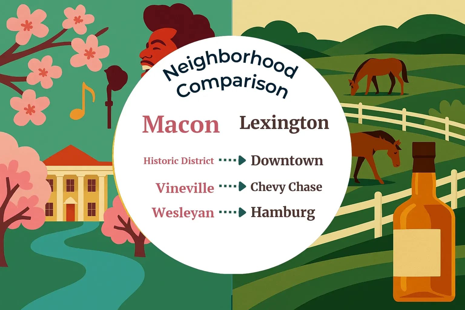 Macon vs Lexington Neighborhood Comparison