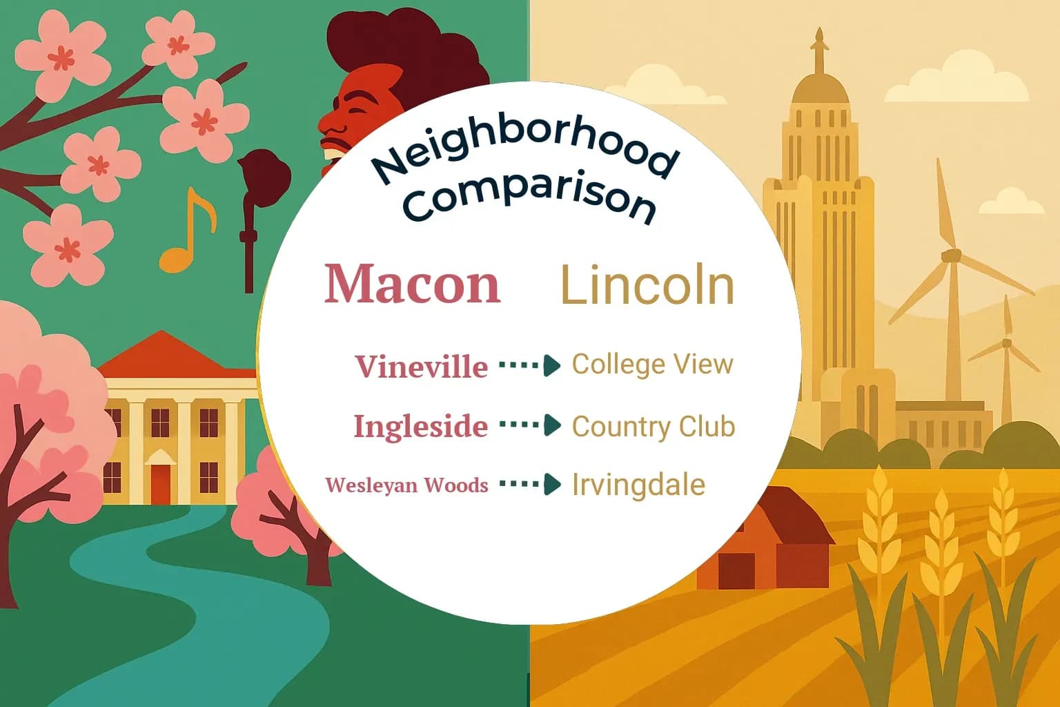 Macon vs Lincoln Neighborhood Comparison