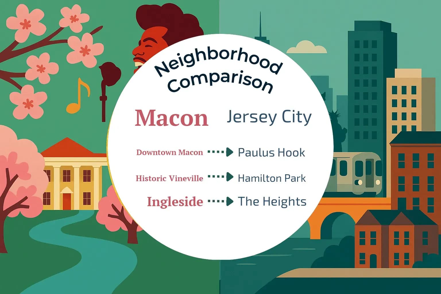 Macon vs Jersey City Neighborhood Comparison