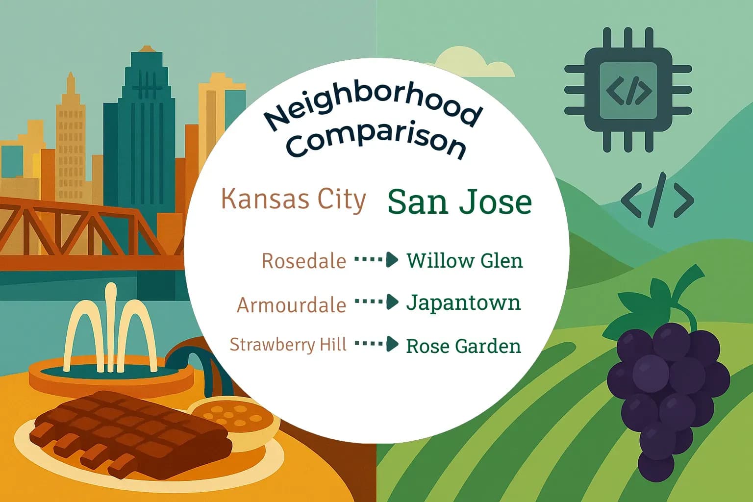 Kansas City vs San Jose Neighborhood Comparison
