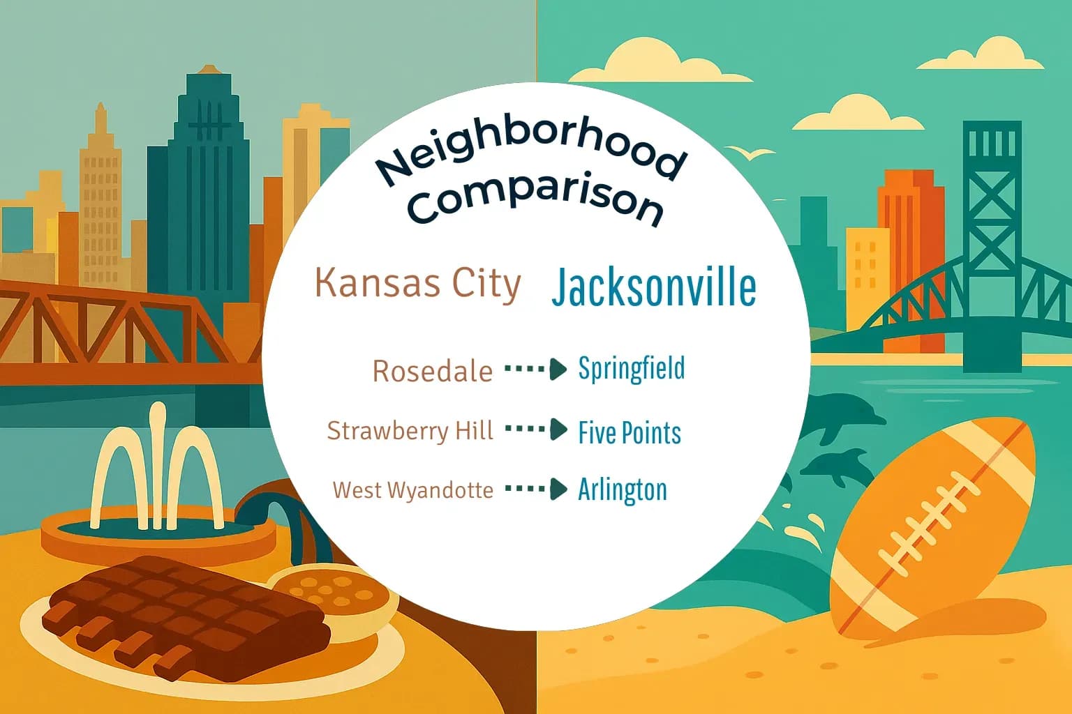 Kansas City vs Jacksonville Neighborhood Comparison