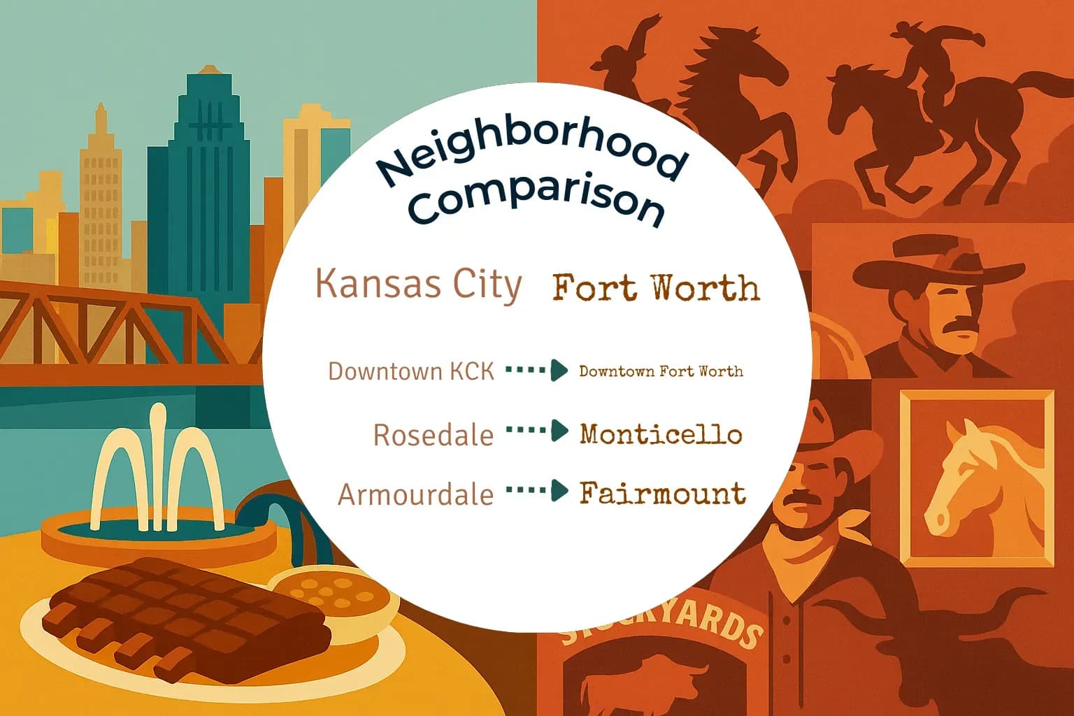 Kansas City vs Fort Worth Neighborhood Comparison