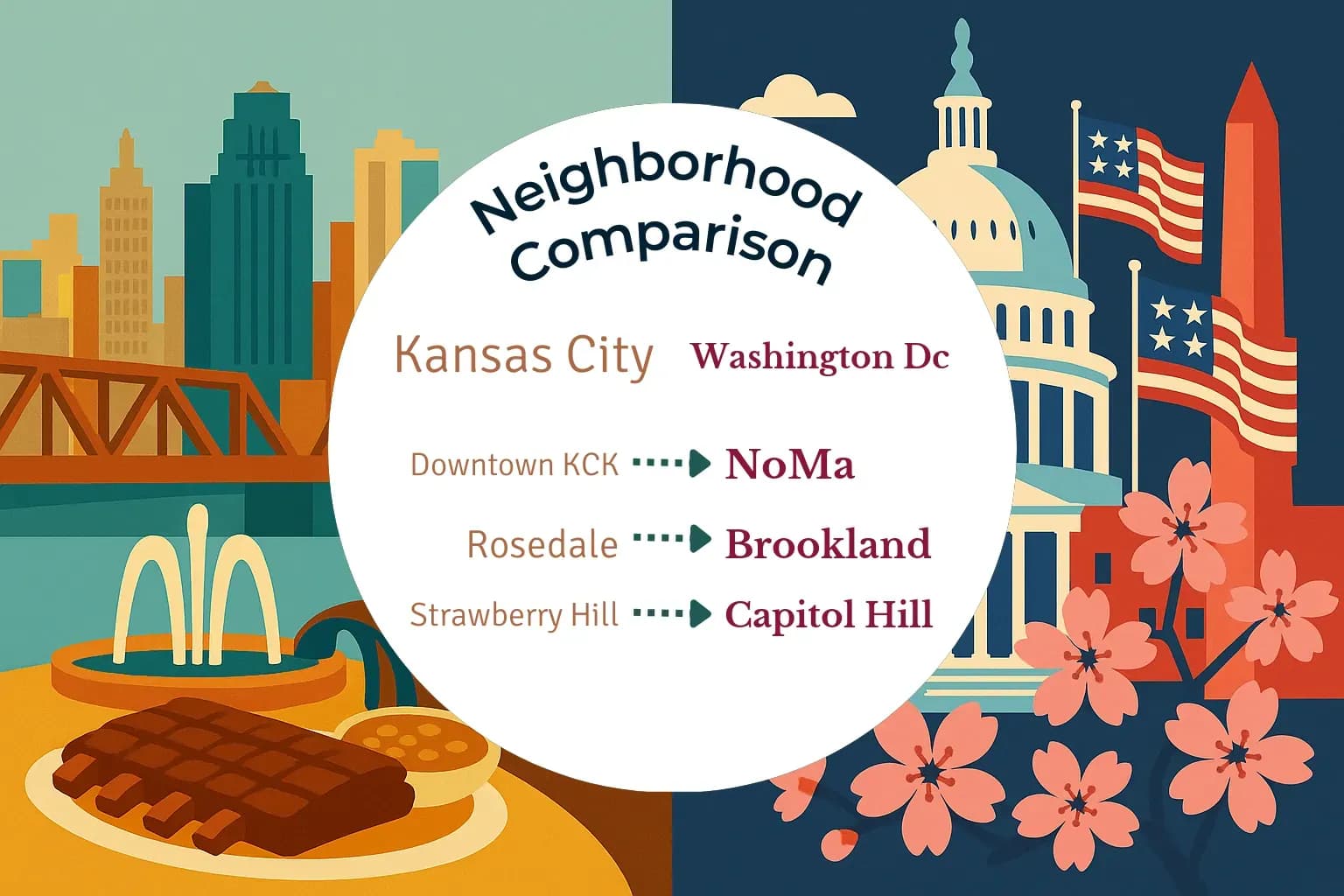 Kansas City vs Washington DC Neighborhood Comparison