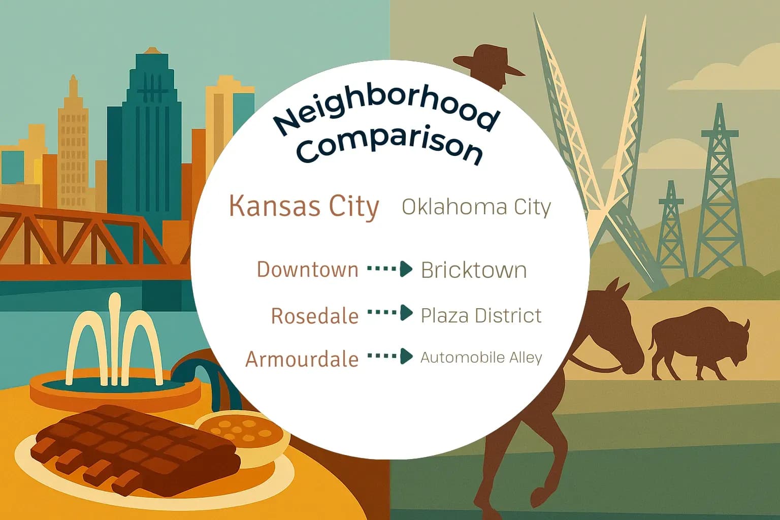 Kansas City vs Oklahoma City Neighborhood Comparison