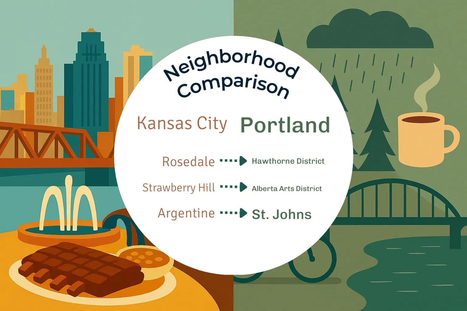 Kansas City vs Portland Neighborhood Comparison