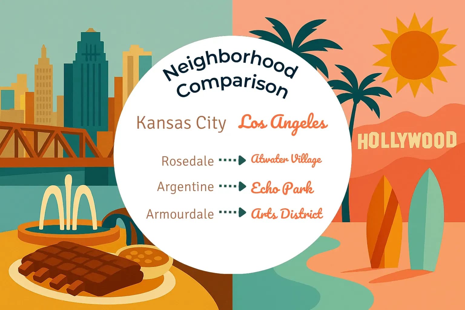 Kansas City vs Los Angeles Neighborhood Comparison