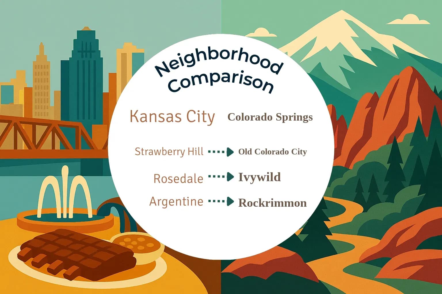 Kansas City vs Colorado Springs Neighborhood Comparison