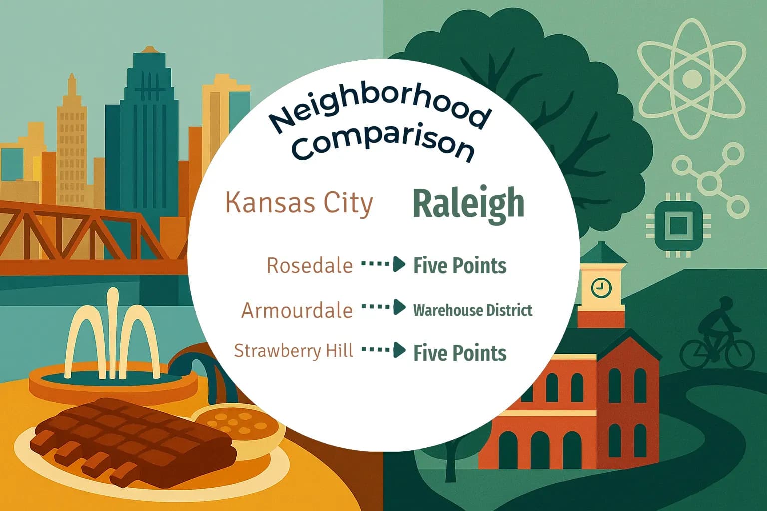 Kansas City vs Raleigh Neighborhood Comparison