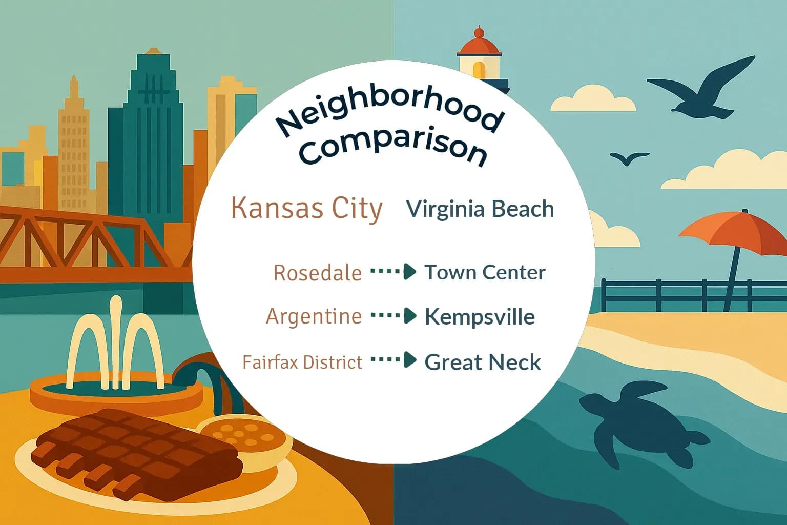 Kansas City vs Virginia Beach Neighborhood Comparison