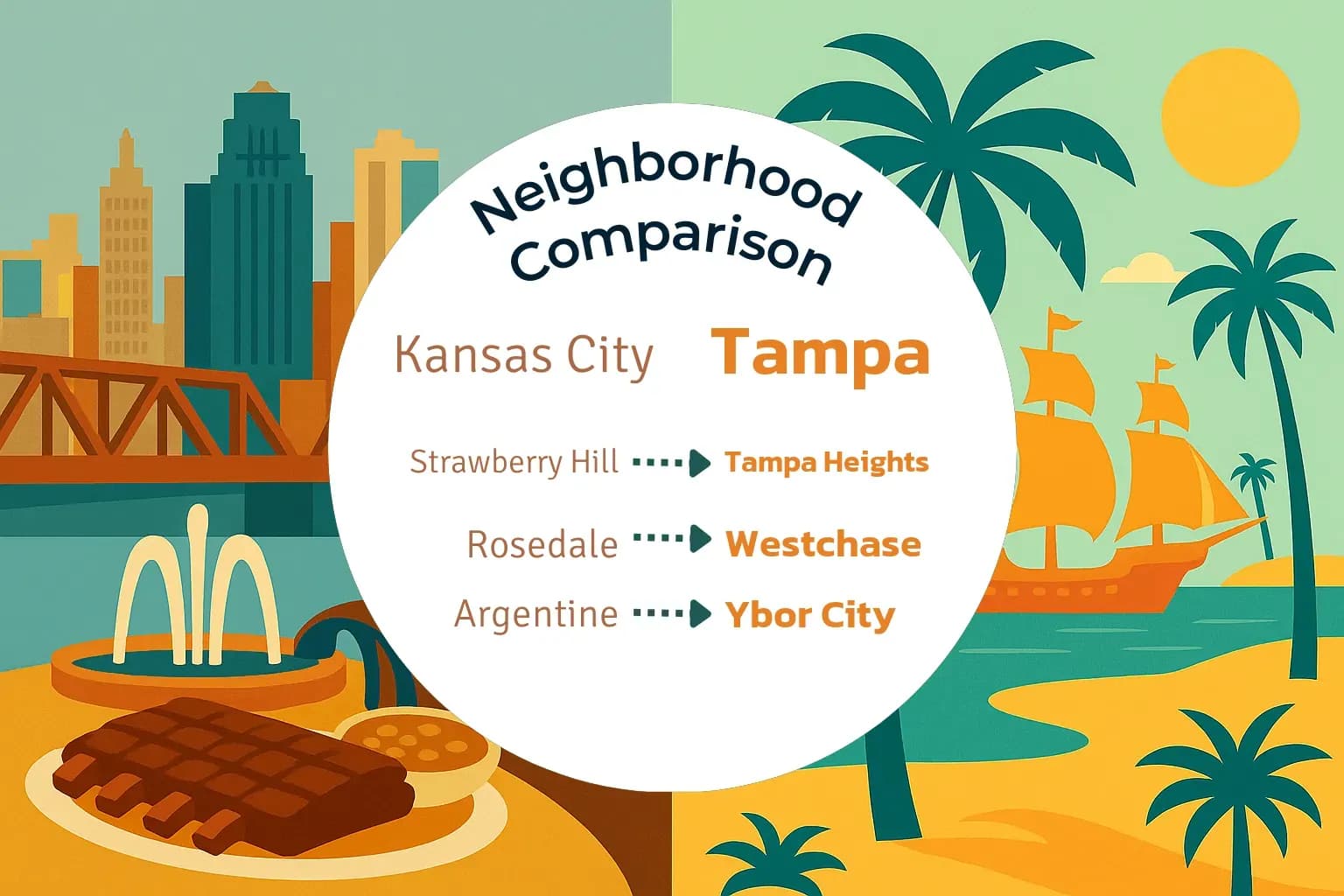 Kansas City vs Tampa Neighborhood Comparison