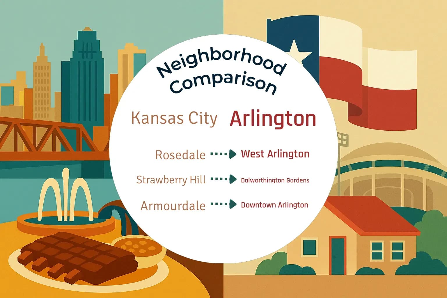 Kansas City vs Arlington Neighborhood Comparison