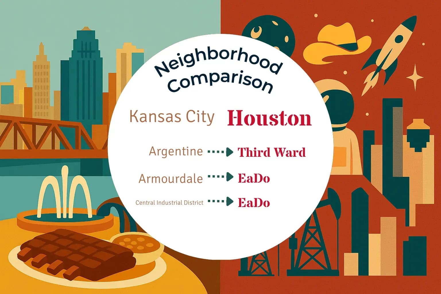 Kansas City vs Houston Neighborhood Comparison