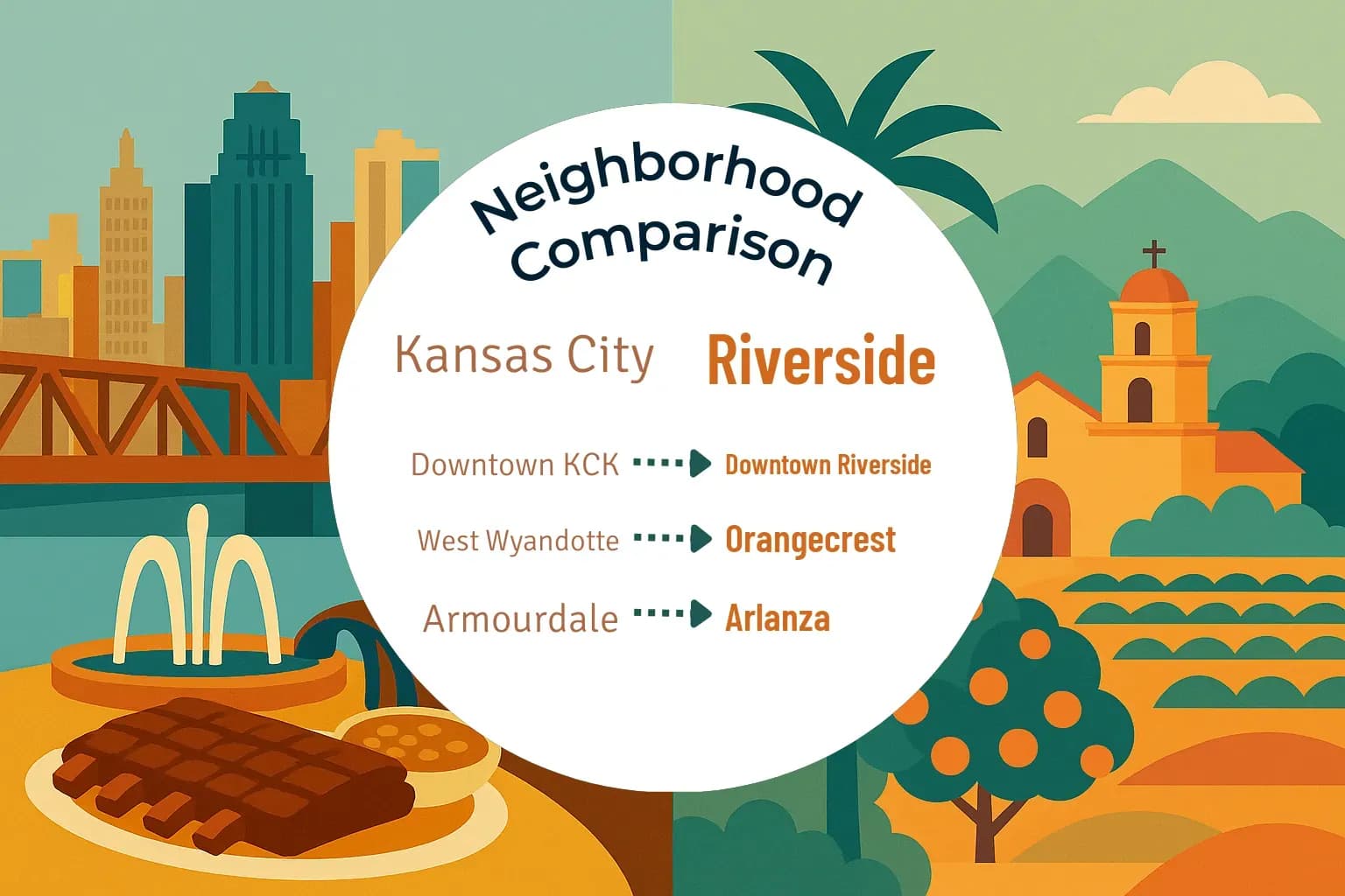 Kansas City vs Riverside Neighborhood Comparison