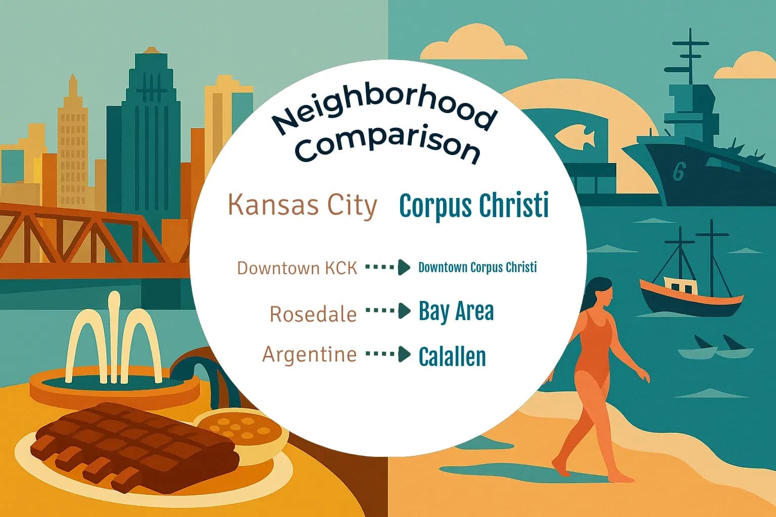 Kansas City vs Corpus Christi Neighborhood Comparison