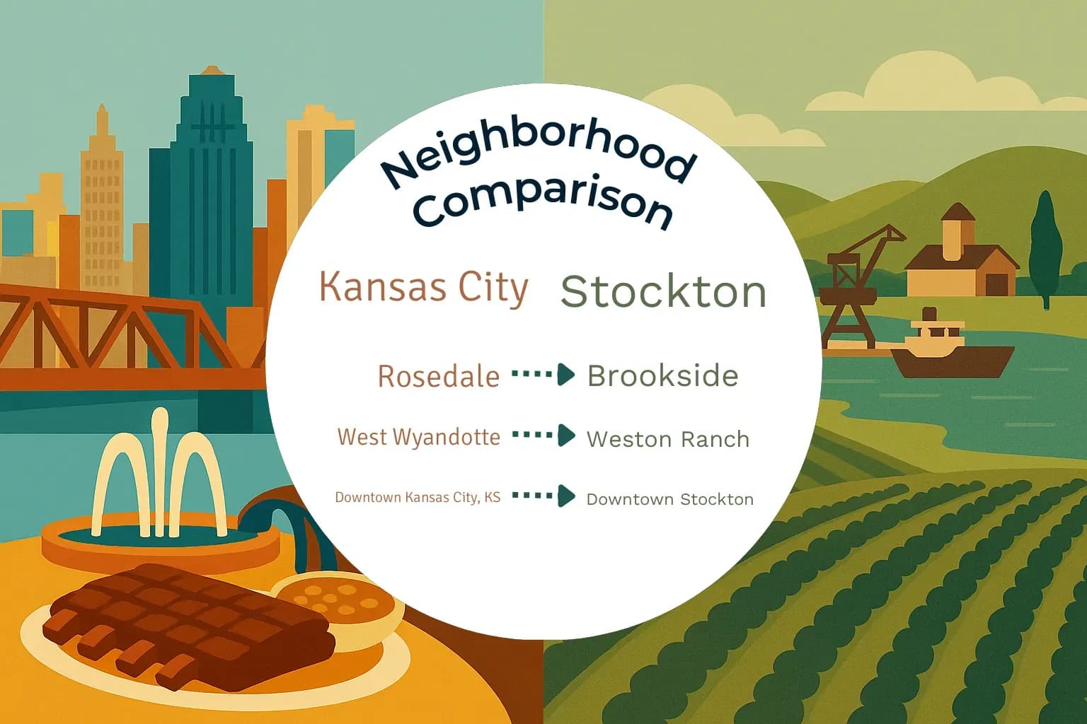 Kansas City vs Stockton Neighborhood Comparison