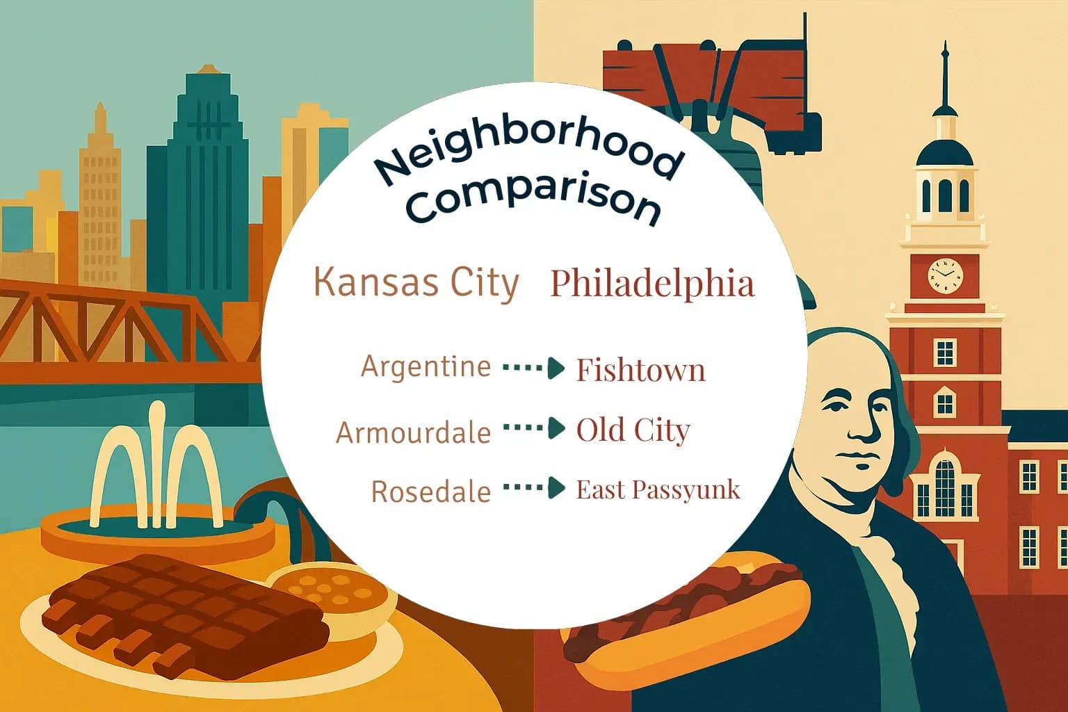 Kansas City vs Philadelphia Neighborhood Comparison