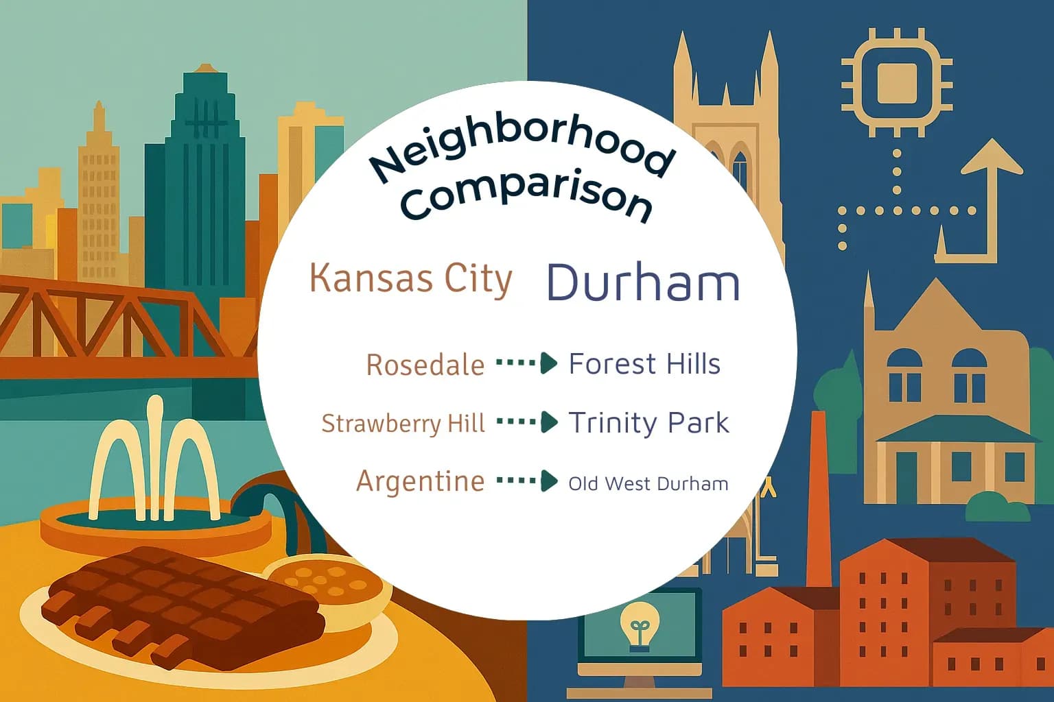 Kansas City vs Durham Neighborhood Comparison