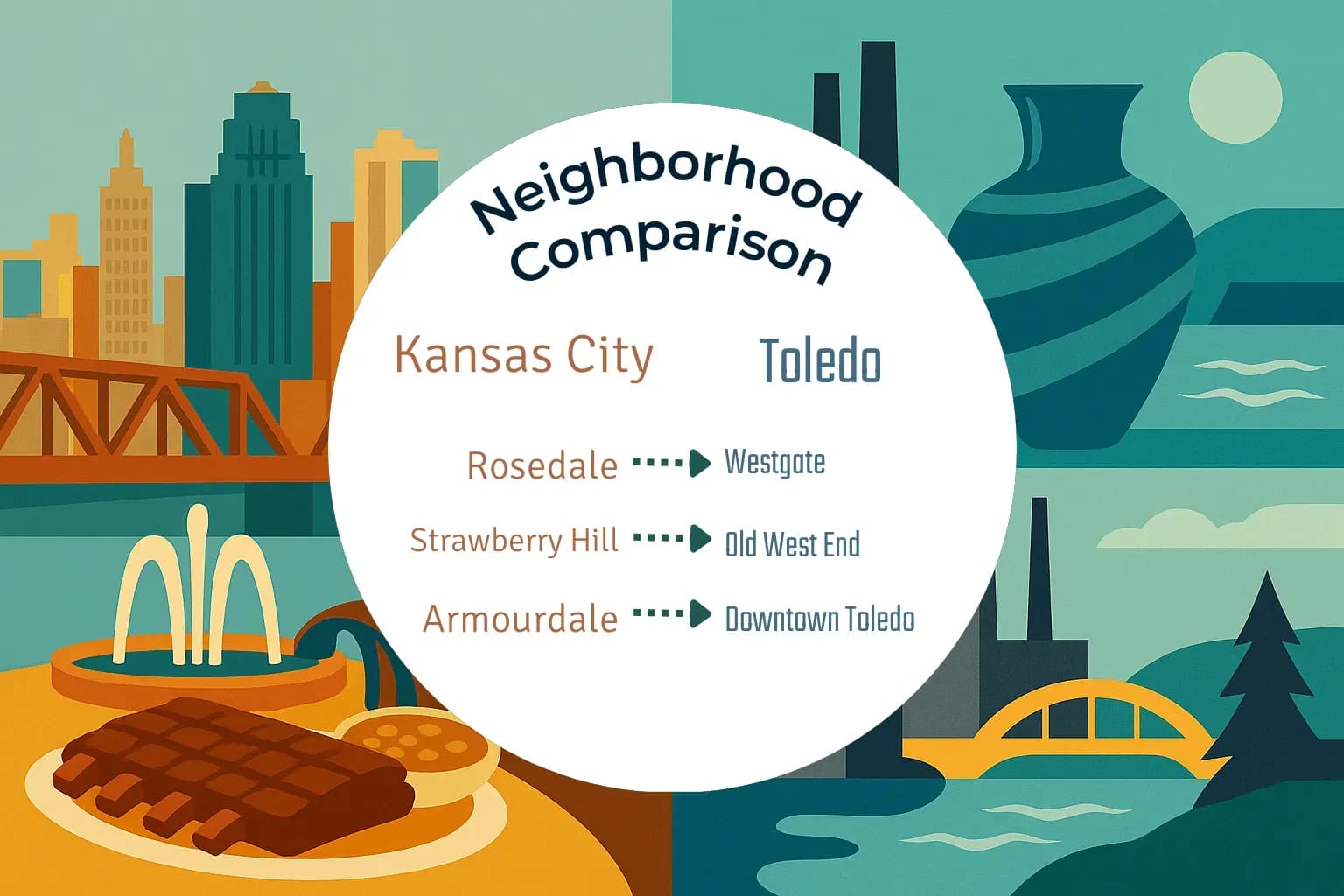 Kansas City vs Toledo Neighborhood Comparison